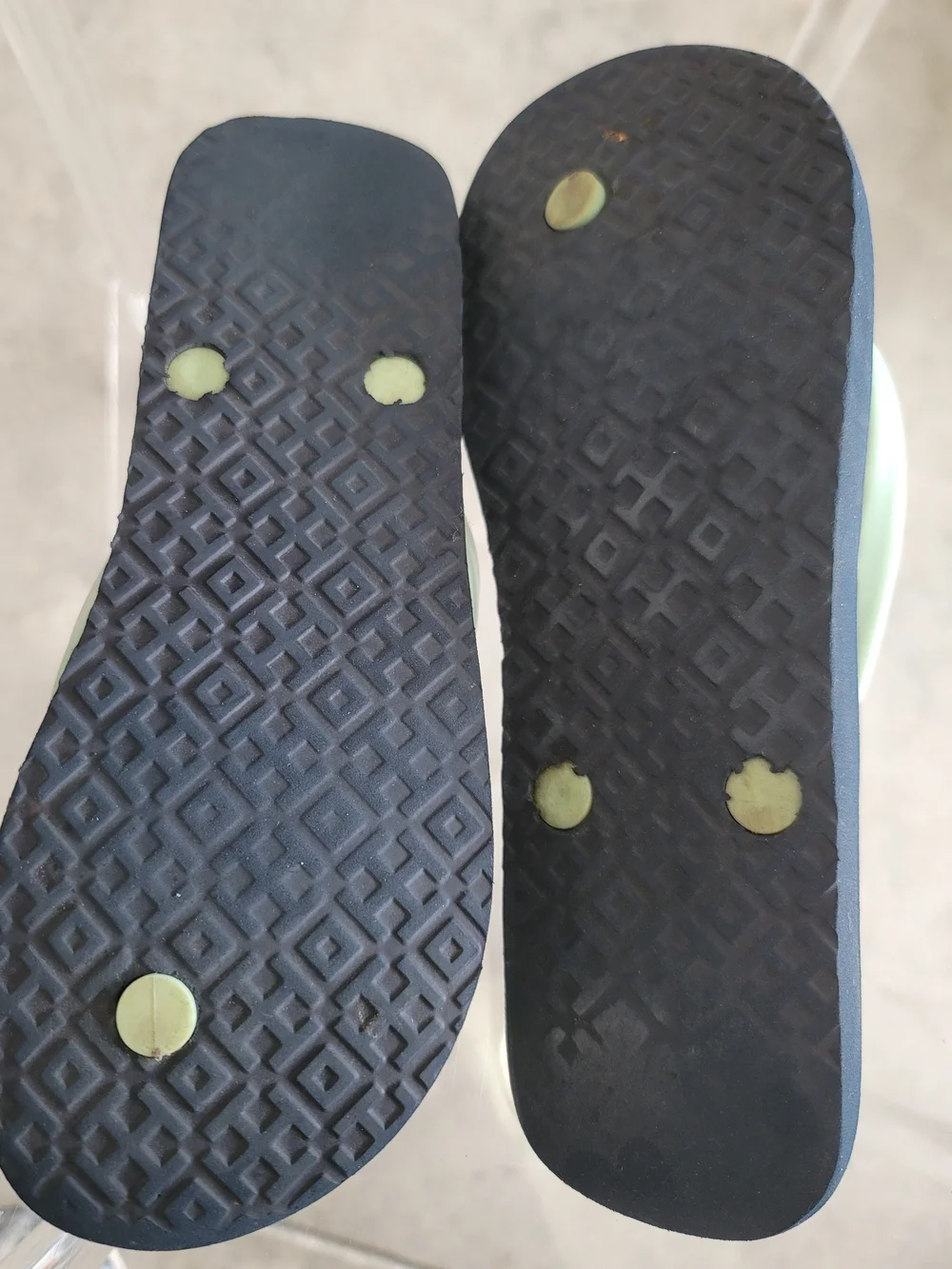 Tory Burch Mint Green Logo Flip Flops
